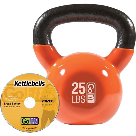 GOFIT Kettlebell (25 lbs; Orange) GF-KBELL25